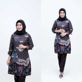  Baju  Tunik  Batik Mega Mendung Cantik Simpel Elegan  Warna 