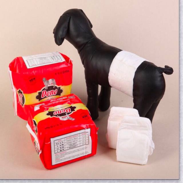 Popok anjing jantan XS S M L. Pampers diaper dog dono male wrap. Pet disposable dog belly