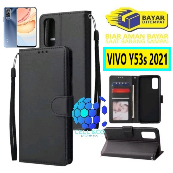 Flip cover VIVO Y53S TERBARU 2021 Flip case buka tutup kesing hp casing flip case leather wallet