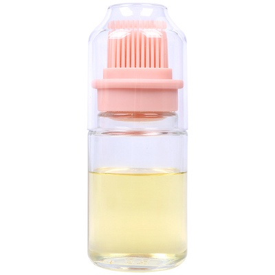 LB-04 Botol Kuas Minyak Silikon Pendek / Food BBQ Oil Bottle Brush