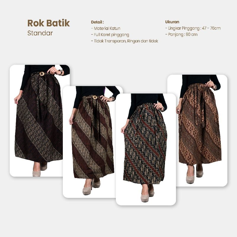 Rok Batik Sogan Standar Motif Parang