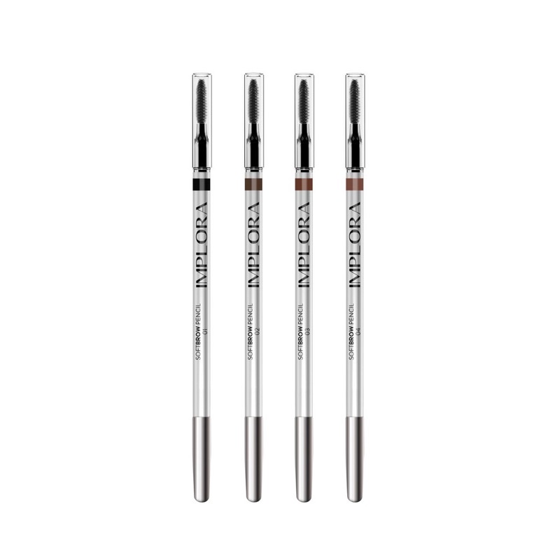 IMPLORA Eyebrow Pencil 2.5g | Soft Brow | Eye Pensil Alis Serut Rautan