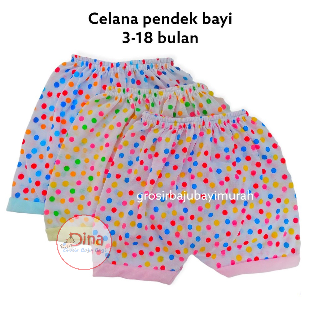 Celana pendek bayi DOTS