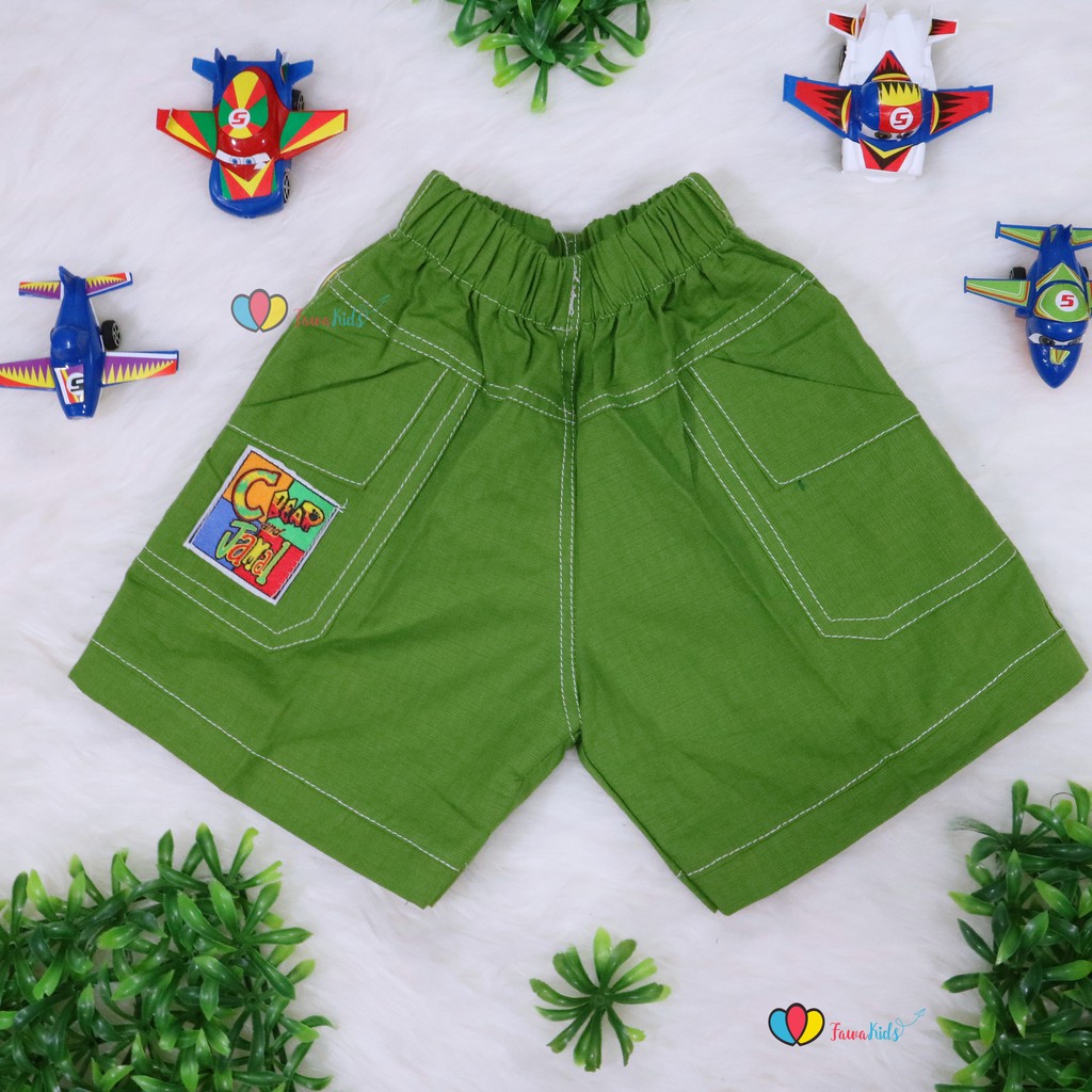 Celana Fairuz uk 1-2 th / Celana Harian Anak Pants Kids Celana Pendek Bawahan Anak Cowo Kantong