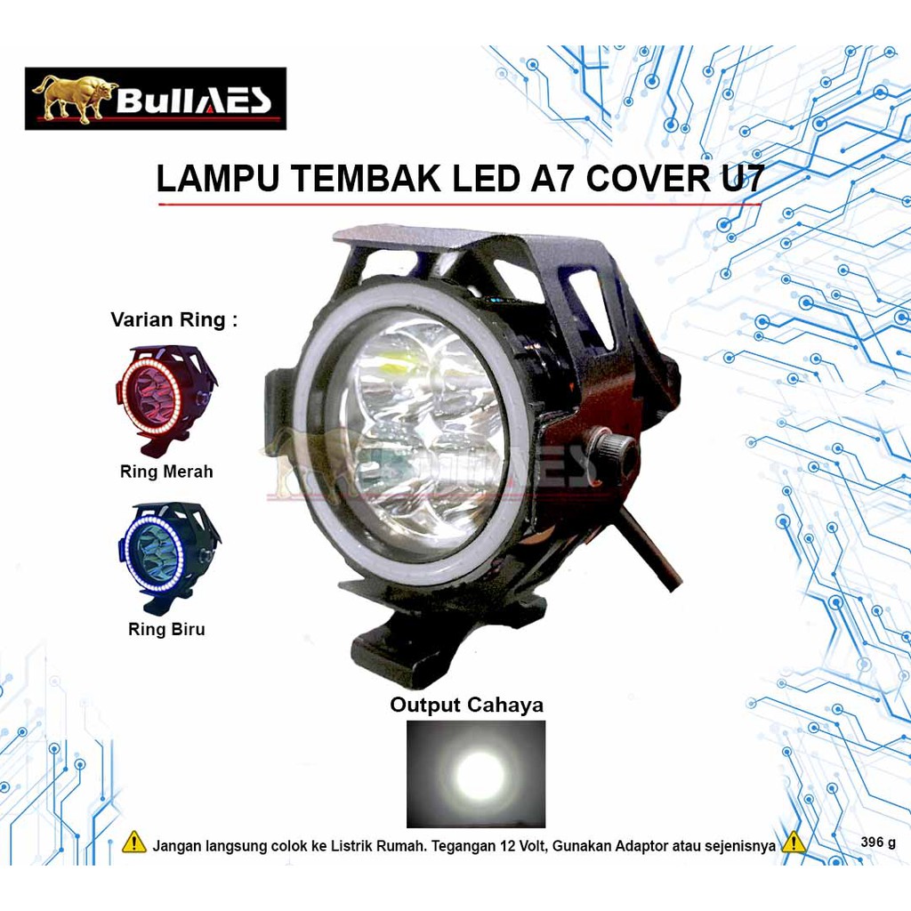 Lampu tembak led 4 mata 40 watt Lampu sorot High power cover u7