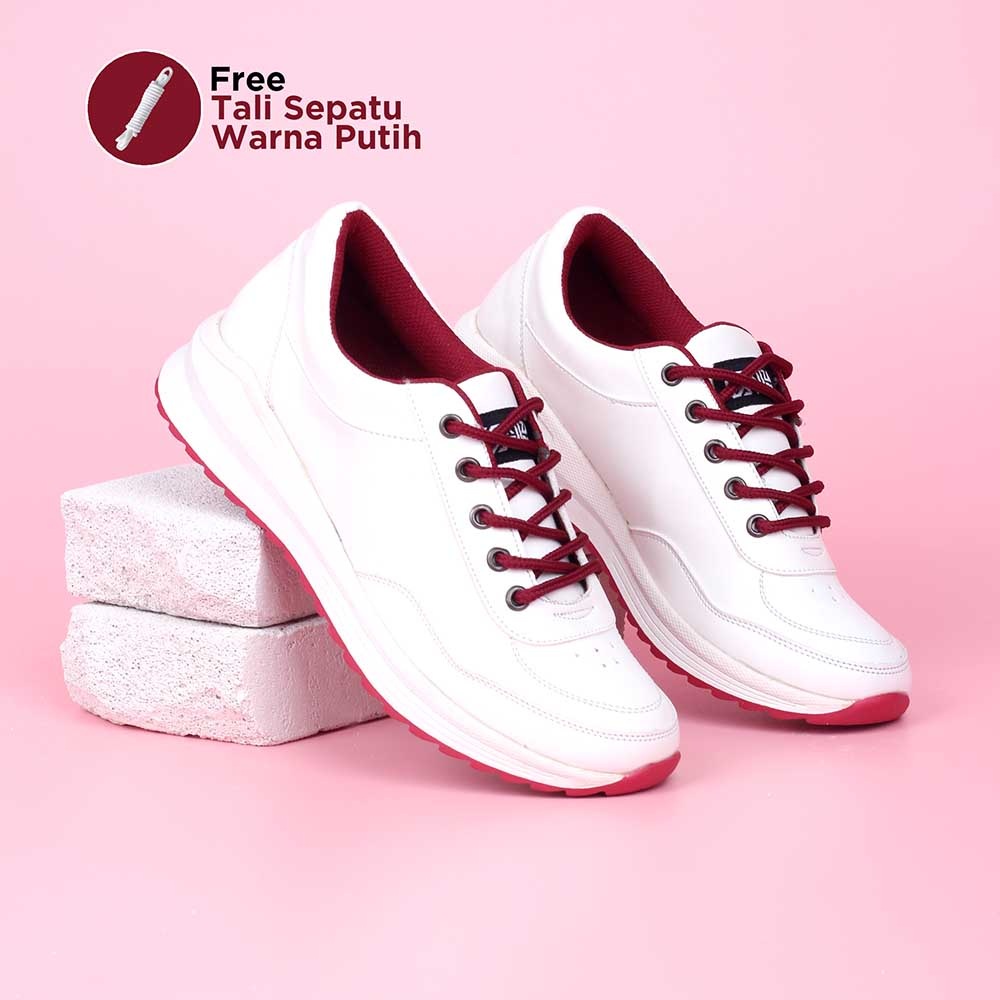 SNEAKERS - SEPATU WANITA CASUAL TRENDY TERBARU WARNA PUTIH DISTRO ORIGINAL MURAH