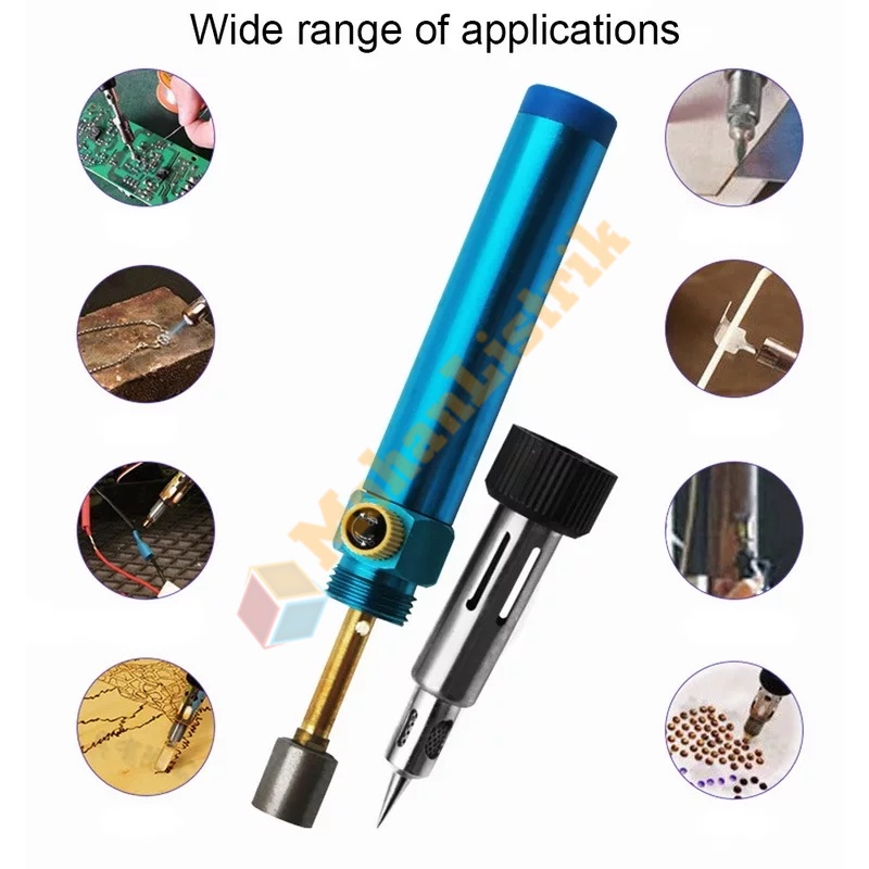 Solder Pena Gas Butane Blow Torch Pensil Korek PCB Cordless Api