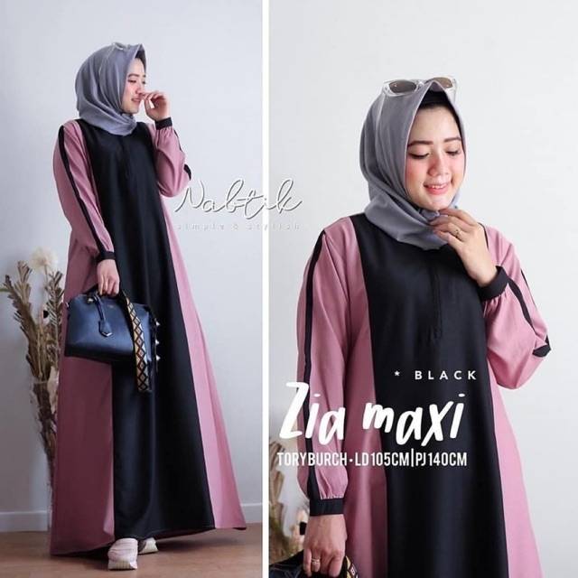 Zia maxi baju gamis pakaian wanita dress fashion muslim