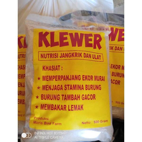 Klewer pakan jangkrik khusus burung