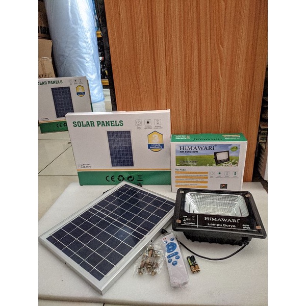 Himawari Lampu Surya Lampu Jalan PJU LED 40watt Solar Cell Panel