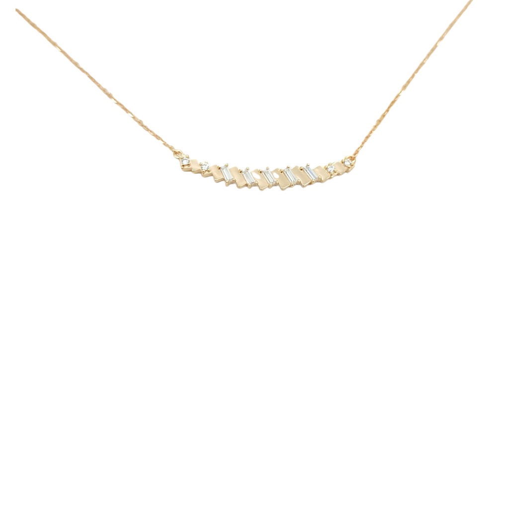 Kalung Rosegold Baguette dainty vol.2 NC210177 SDW Gold 18K 755