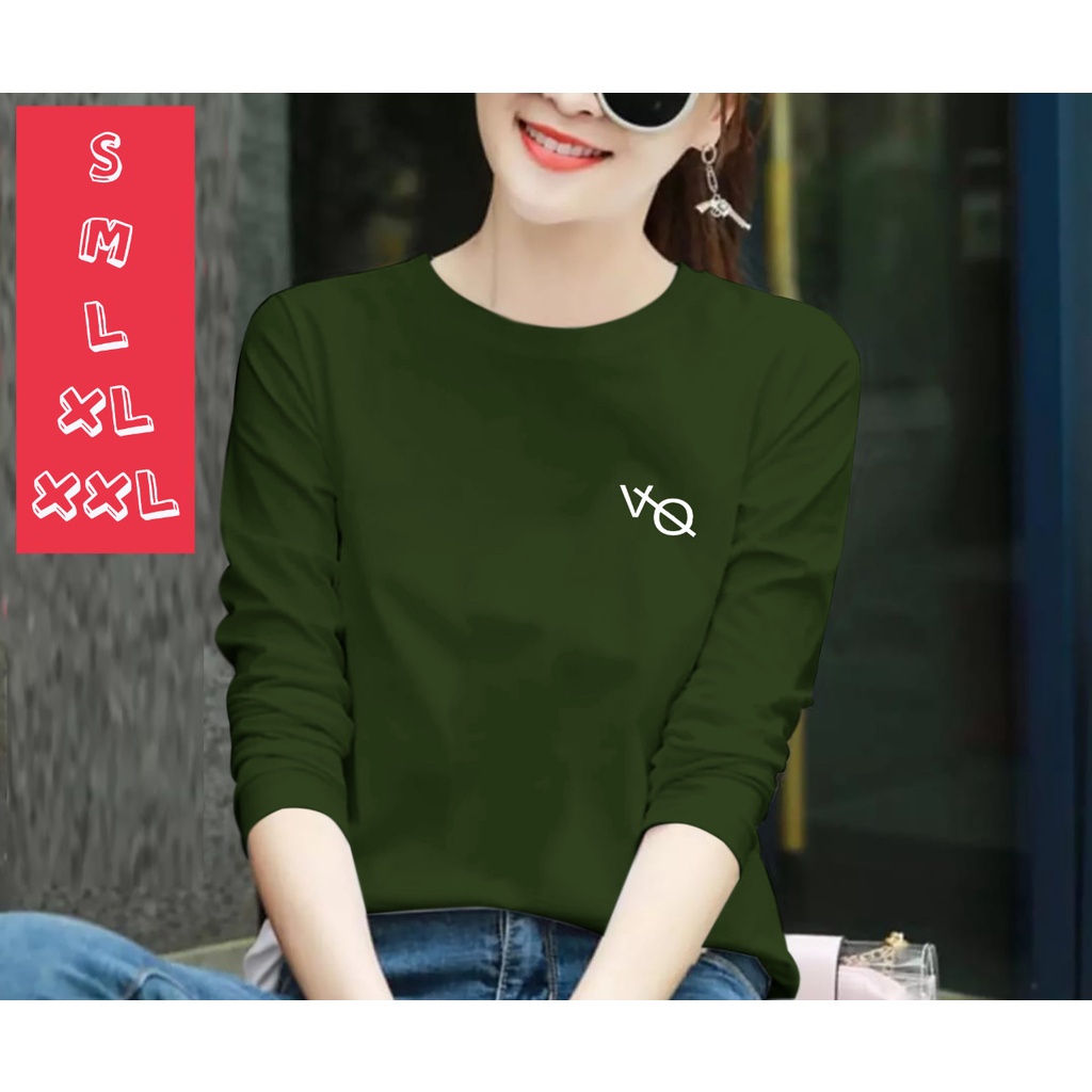 BISA COD ~ BAJU ATASAN VO GIRL (S,M,L,XL,XXL) TERBARU ~ BAJU WANITA LENGAN PANJANG KEREN DAN KEKINIAN