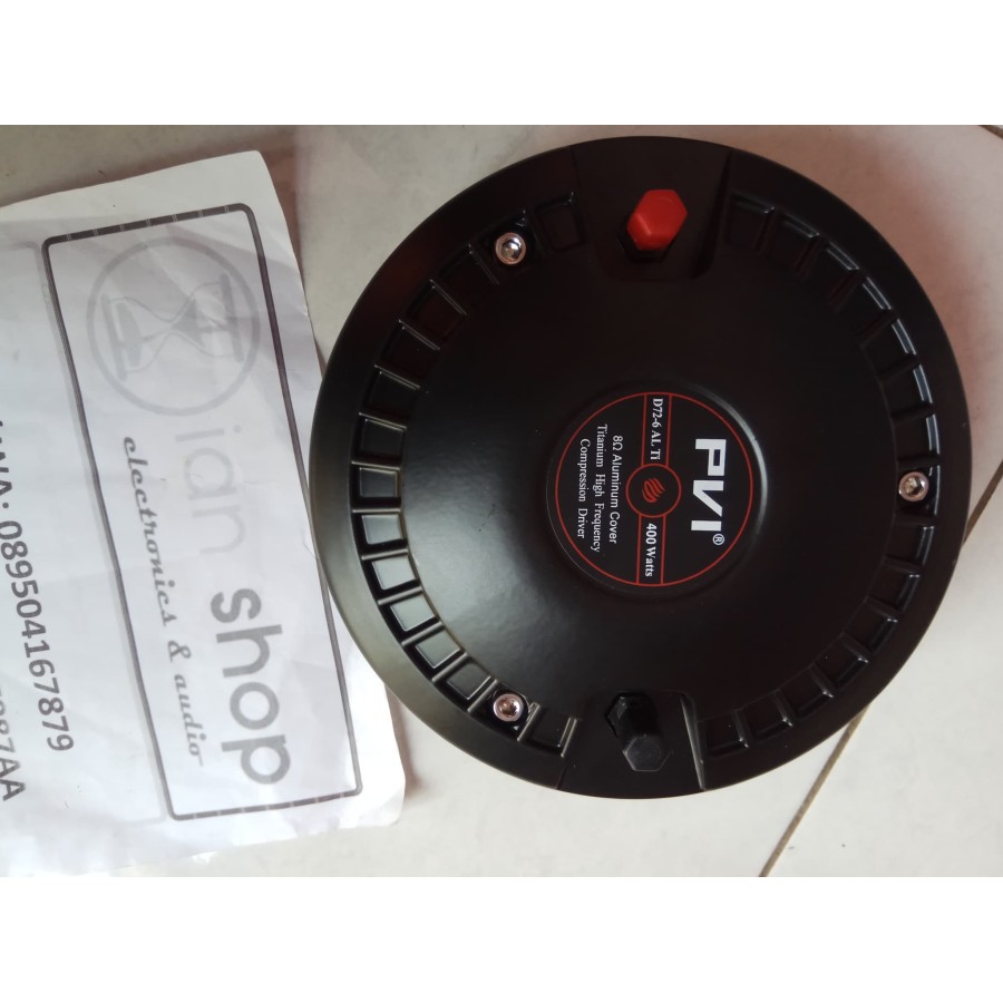 Driver Tweeter PVI D72 Twetter PVI D72-6 AL Ti Original VC 2,85 inchi 400 Watt Model Baut ORI