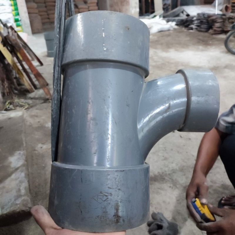 Tee 6x4inch Rucika D | Tee Y 6x4inch | T Sambungan Paralon 6x4 inch