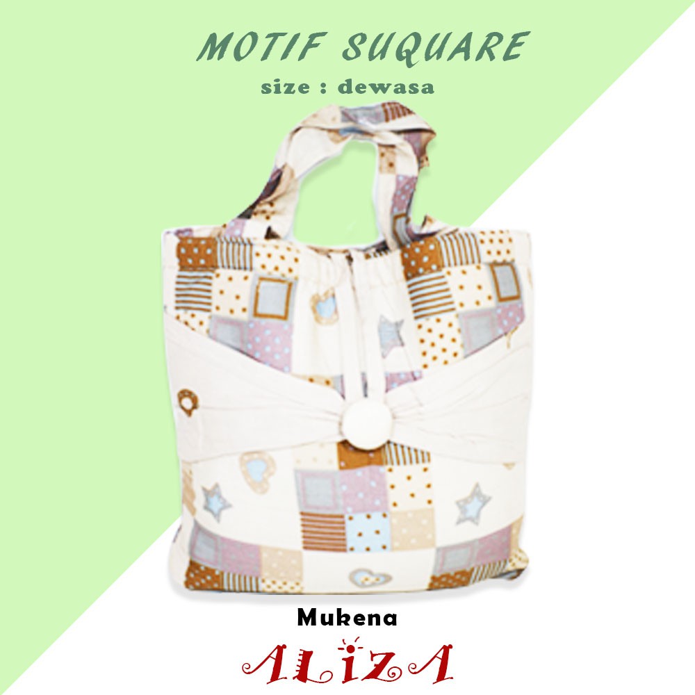 Mukena Dewasa Premium Aliza Motif Square