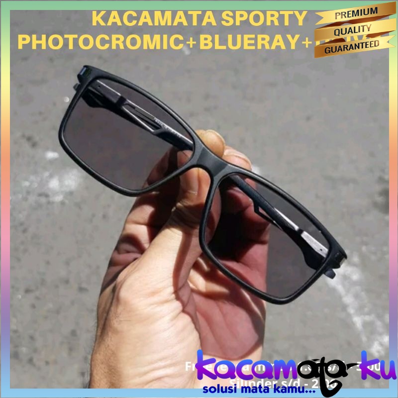 BLUECROMIC DRIVE 3 IN 1/ Kacamata Sporty Bluecromic Pria | Kacamata Pria Terlaris | Frame Kacamata M