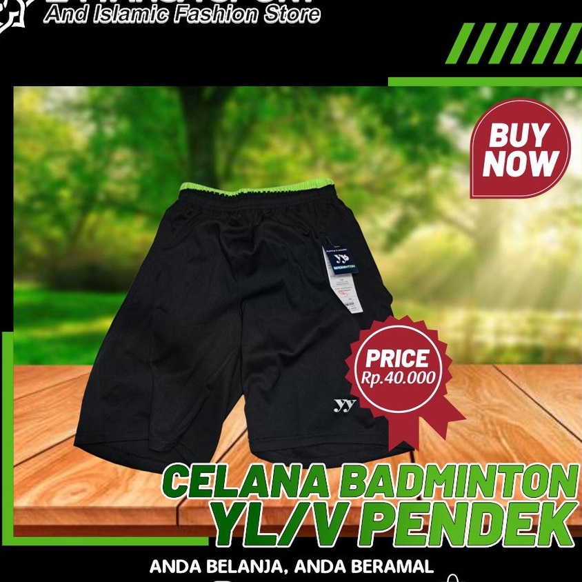 CELANA BADMINTON Y/L/V PENDEK