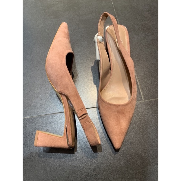 Chrissie ninette sling nude payless block heels