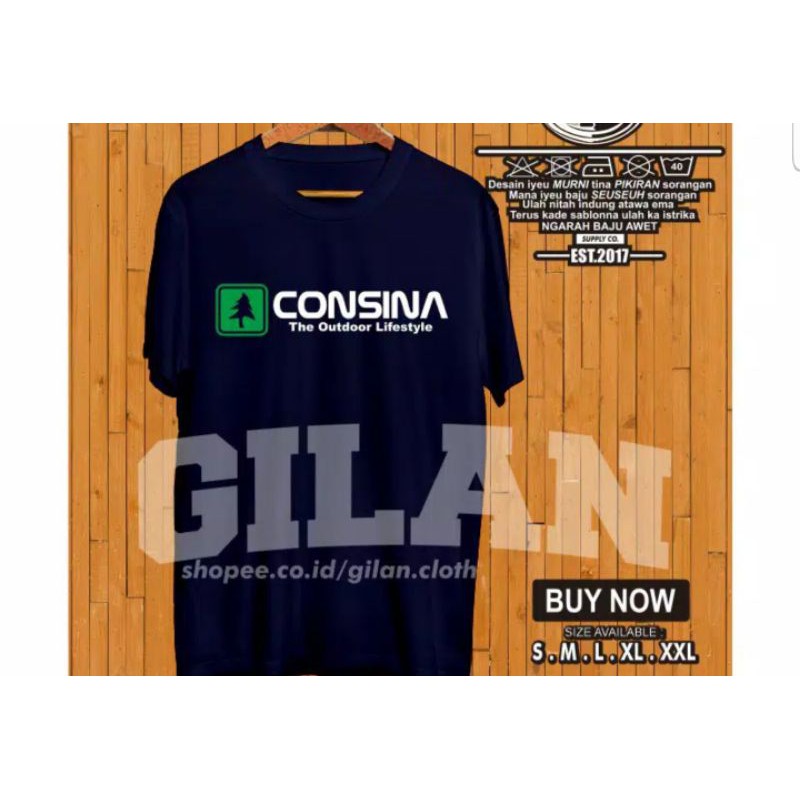 Kaos Baju Distro Pria Wanita Consina Logo Design V 2 Combed 30s Ready S M L Xl Xxl Shopee Indonesia