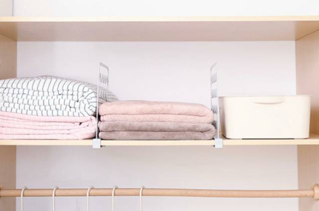 UNNISO - Wardrobe Shelf Dividers / Penyekat Lemari Pakaian / Rak Penyekat Lemari