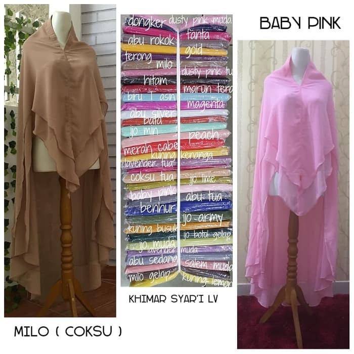 Jilbab Khimar, Jilbab Kimar KHIMAR PENGUIN LV Murah