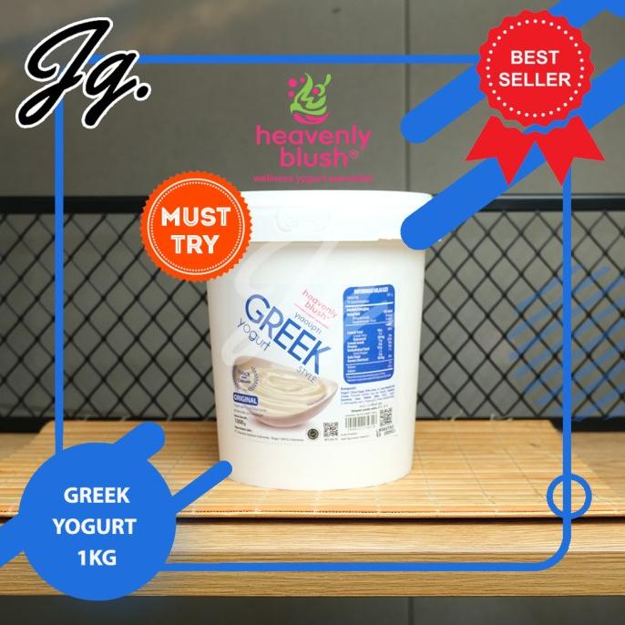 

(BISA COD) HEAVENLY BLUSH GREEK YOGURT 1 KG RASA ORIGINAL HEMAT Kode 346