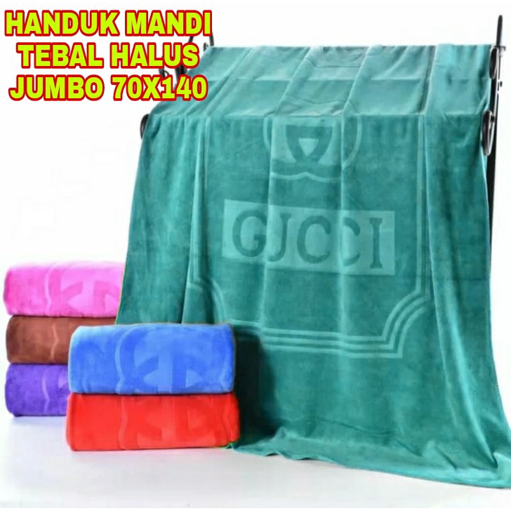 Paket hemat isi 2 Handuk mandi dewasa jumbo 70x140 handuk mandi cepat menyerap air terlengkap termurah