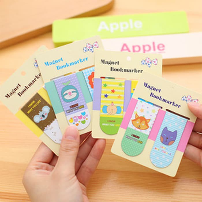 

LMX pembatas buku magnet cartoon Korea stationery magnetic bookmark skl006 model D