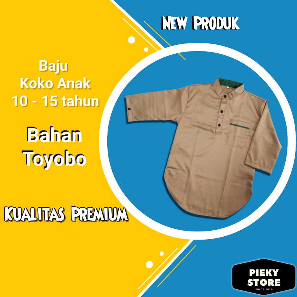 Busana Pakaian Baju Fashion Muslim Koko Anak Cowok Laki Laki Tanggung