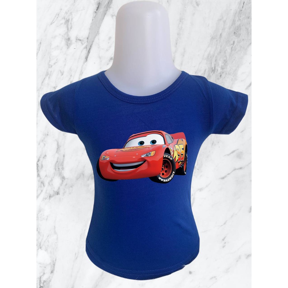 BAYAR DITEMPAT / BISA COD - Baju Anak Laki Laki cars merah / Baju Anak / Baju Kekinian / Kaos Anak motif cars merah