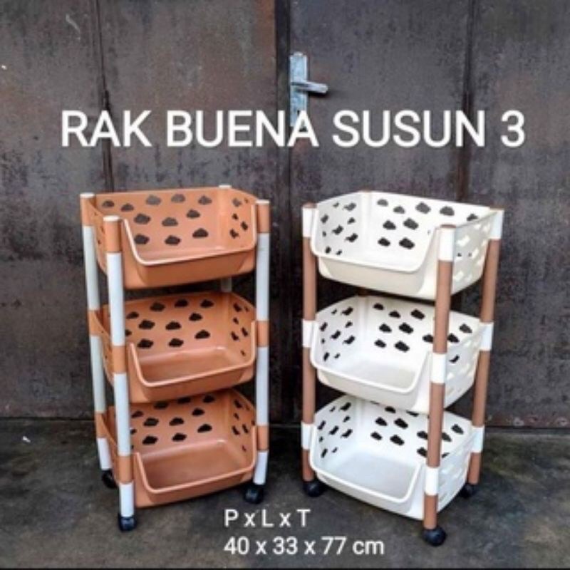 RAK BUENA SUSUN 4 SUSUN 3 / RAK SEBAGUNA / RAK BUKU  RAK BONEKA