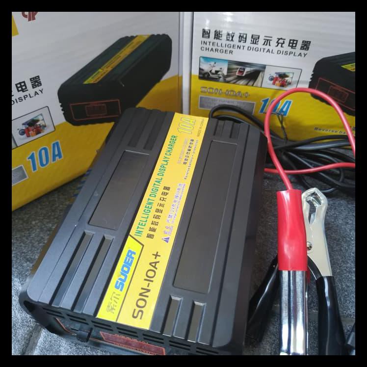 Alat Cas Aki Charger Accu Charge Aki 10A 10 A Otomatis Mobil Motor