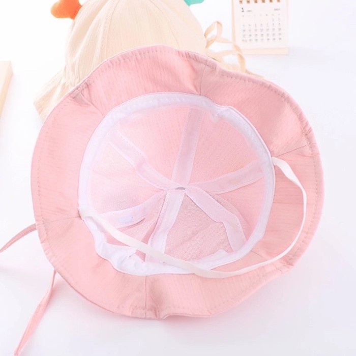 BUCKET ANAK TOPI ANAK SMILE LOVE BUCKET IMPORT LUCU 2 - 5 TAHUN CNA