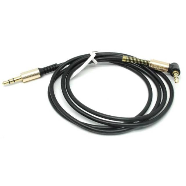 Kabel AUX Audio 3.5mm Male to 3.5mm Male HiFi L Shape