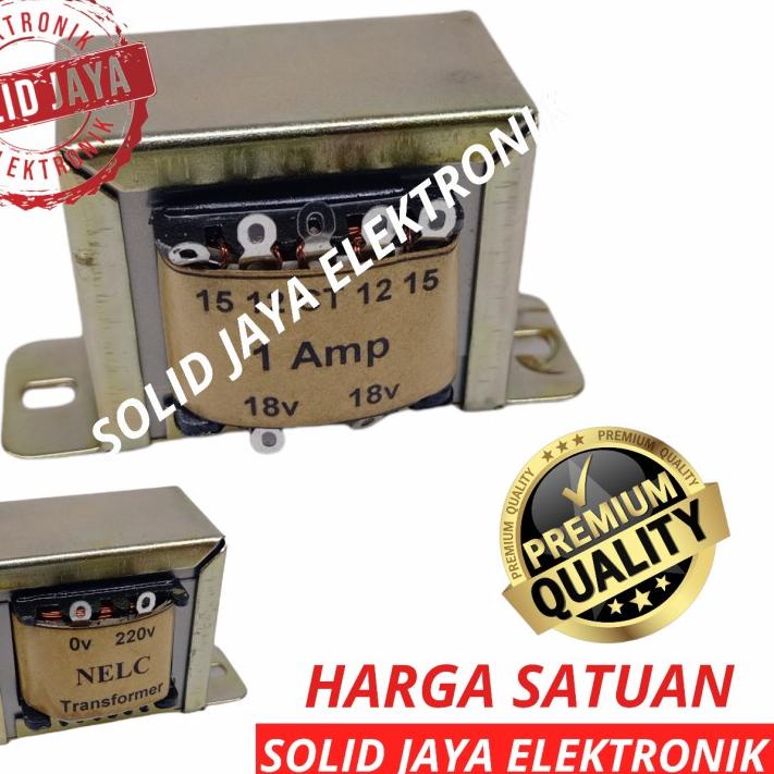 ➳ TRAVO TRAFO 1A CT 12V 15V 18V CT NELC TRAVO KOTAK 1 A AMPER CT 12 15 18 V VOLT NELC TRANSFORMER 1