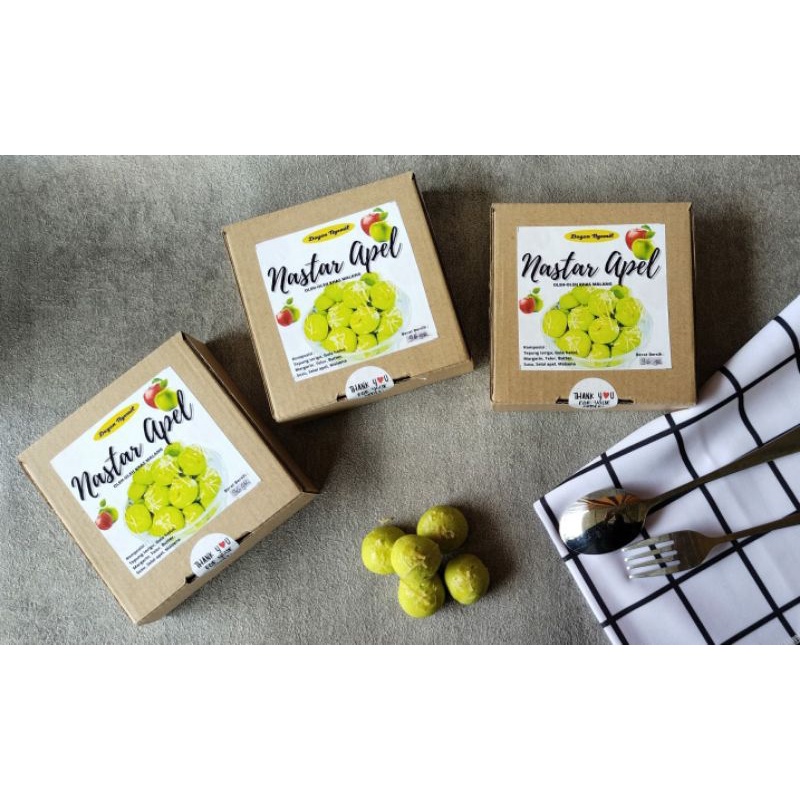 Batu Chocolate Nastar Apel/Nanas/Cokelat Oleh Oleh Khas Malang ~ ISI 9