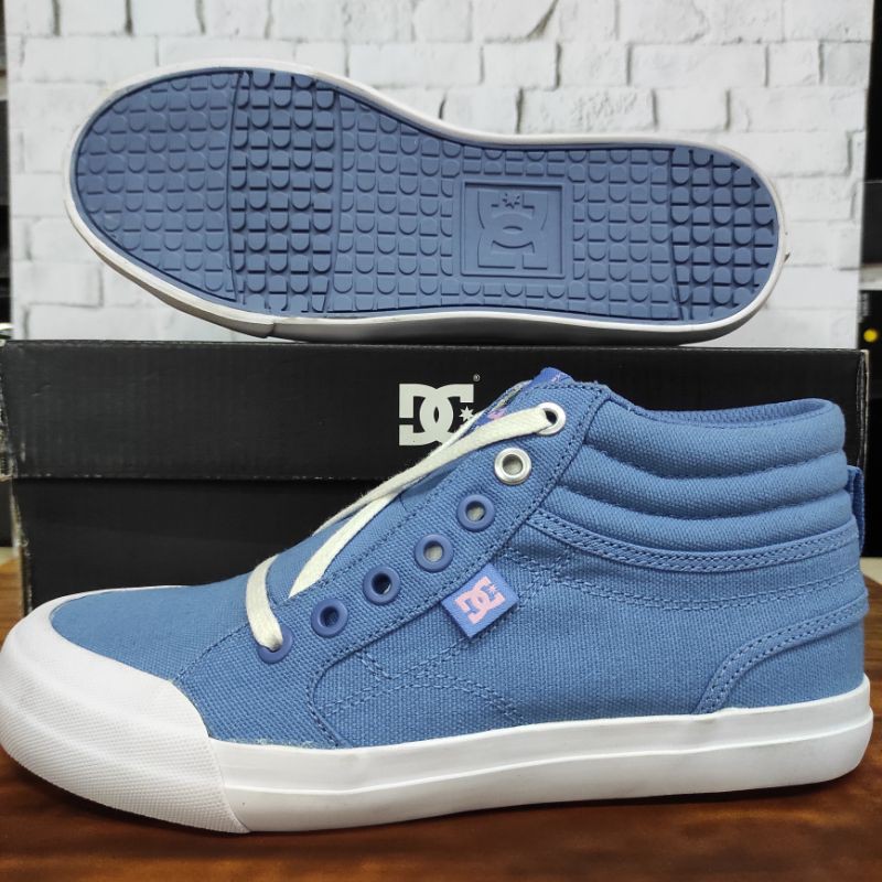 Sepatu Anak Original Unisex DC EVAN HI TX Blue-White (BWT)