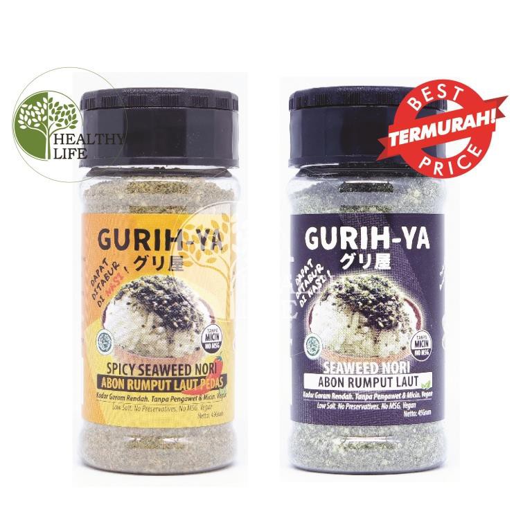 Gurih Ya Seaweed Nori Seasoning (Abon  Rumput Laut) Botol 45gr