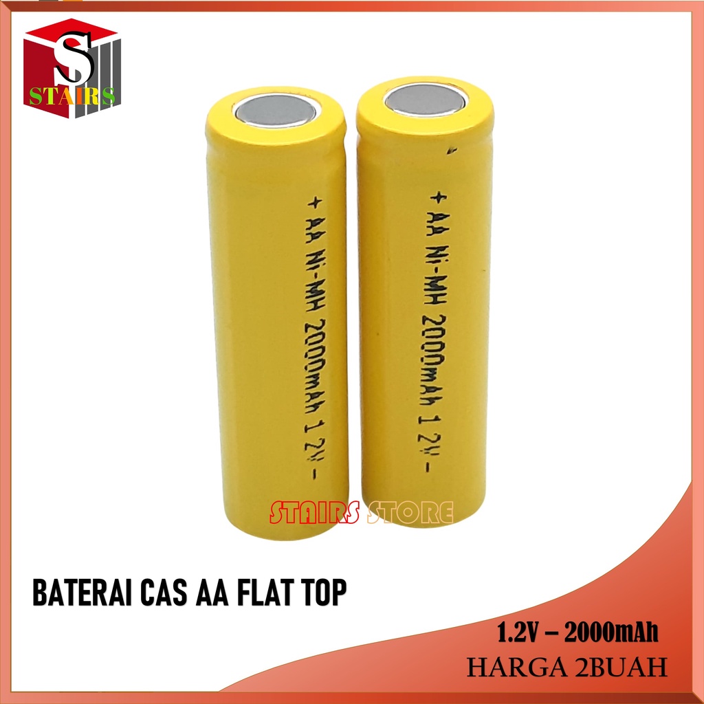 Batre Cas AA/A2 Multi Fungsi Ni-MH 1.2volt - 2000mAh isi 2pcs