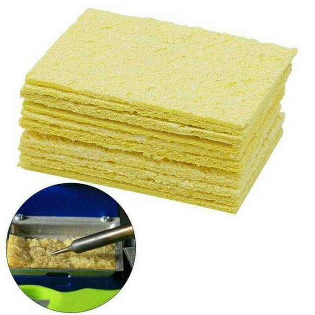 10pcs Spon solder pembersih timah sisa penyolderan cleaning sponge