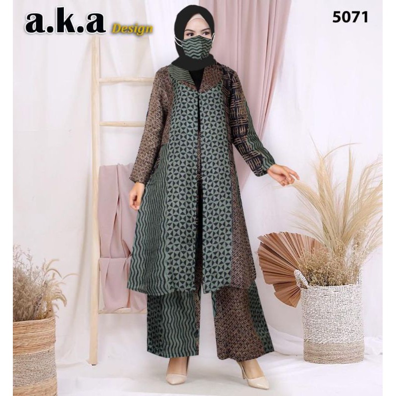 Setelan Celana Kardigan Panjang Kode 5071 Oti by AKA Design