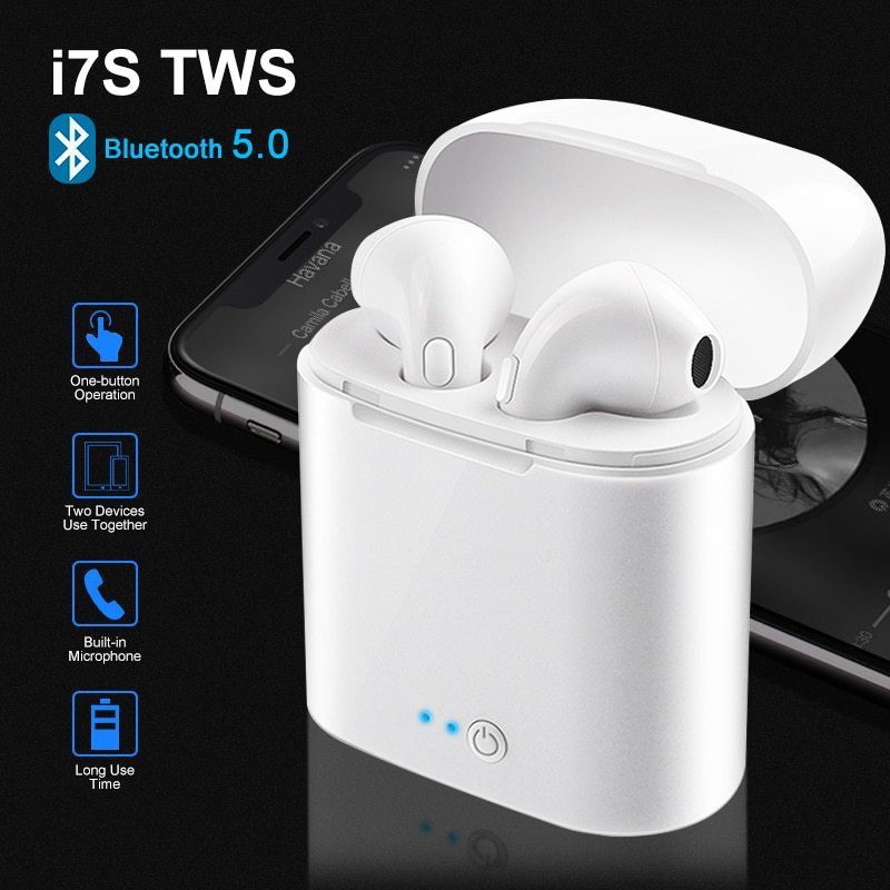 ❤Freedom❤ -【READY】Headset Earphone Bluetooth i7S TWS Sport True Wireless