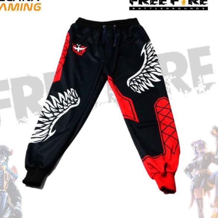 xeq Celana Angel Joger Enjel Ff Terbaru Gaming Free Fire Kekinian Celana angel ff Celana gaming ff D