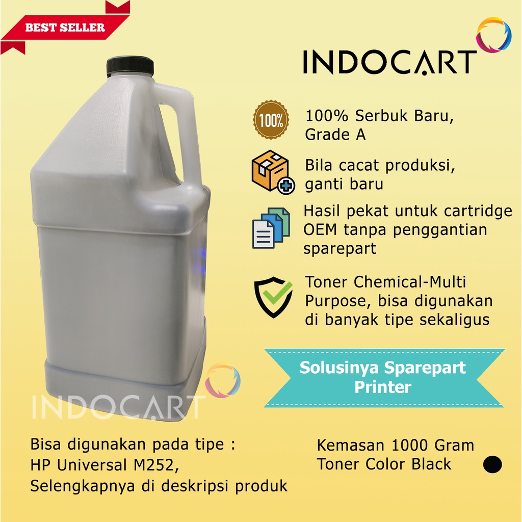 Serbuk Toner Warna MPCPT-HP Universal M252-1kg