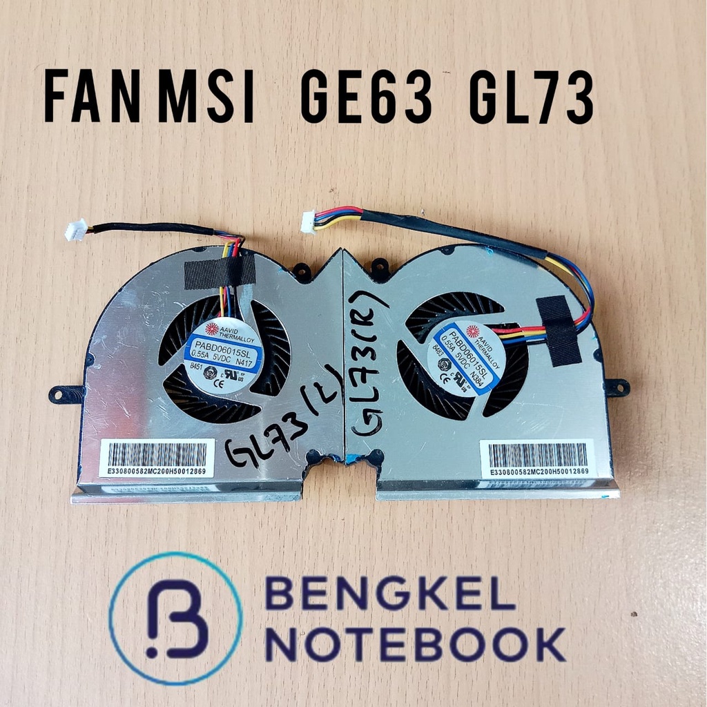 Fan MSI GE63 GL63 GE63VR MS-16P1 GP63 GP73 GE73 VR GL73 GE75 GP75 GL75 WE75  MS-17C1 MS-16P8