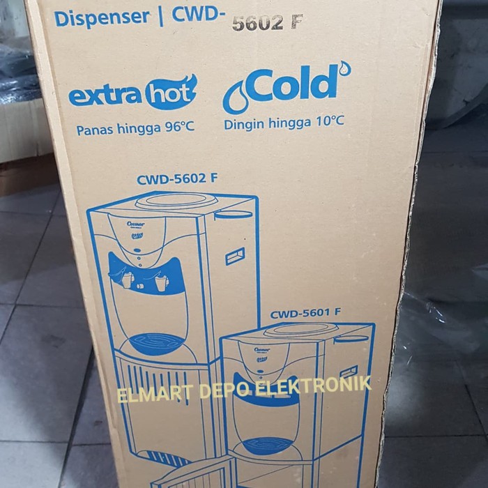 COSMOS Dispenser berdiri hot n cool CWD 5602 F / panas dingin CWD5602F