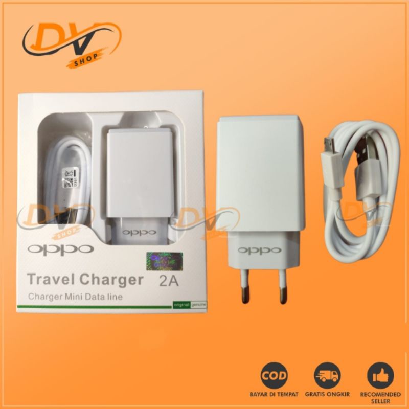 CHARGER OPPO ORIGINAL FASTCHARGING 5V-2A CHARGER OPPO  F7 F5 F1s F1plus f3plus A7 A83 A3s A37