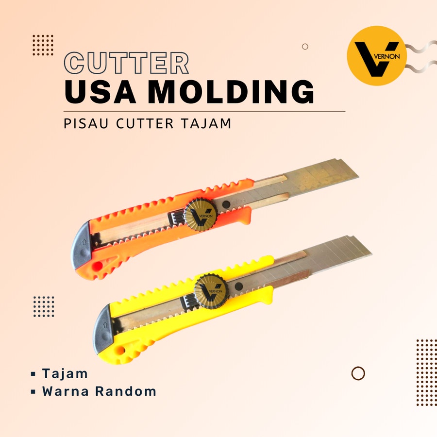 

Pisau Cutter Tajam Cutter Knife USA Molding NASA Brand