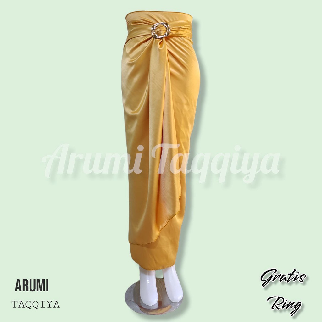{ COD } Rok Lilit Polos Wanita Bawahan Wanita kebaya Kondangan Wisuda Bahan Velvet Satin Premium Gra