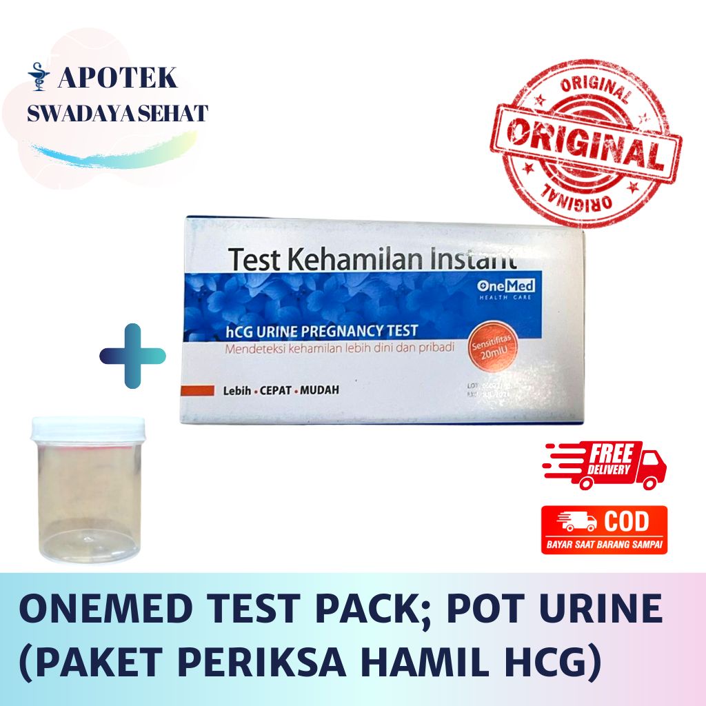 ONEMED Test Pack STRIP / Tes Kehamilan Sekali Pakai / Uji Hamil / Cek HCG